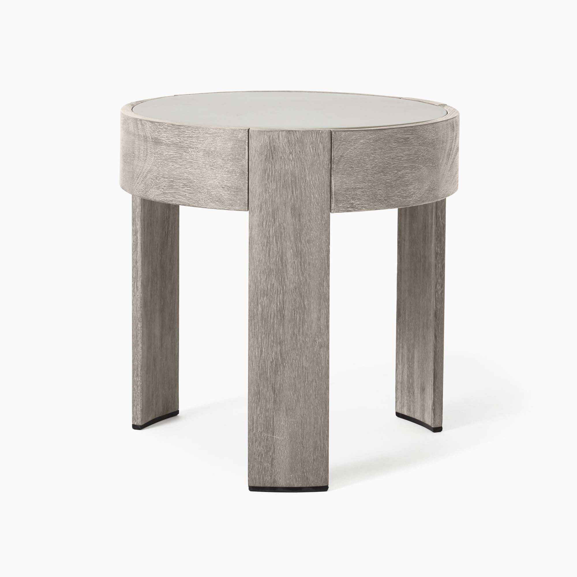 Portside Outdoor Round Side Table (20") | West Elm