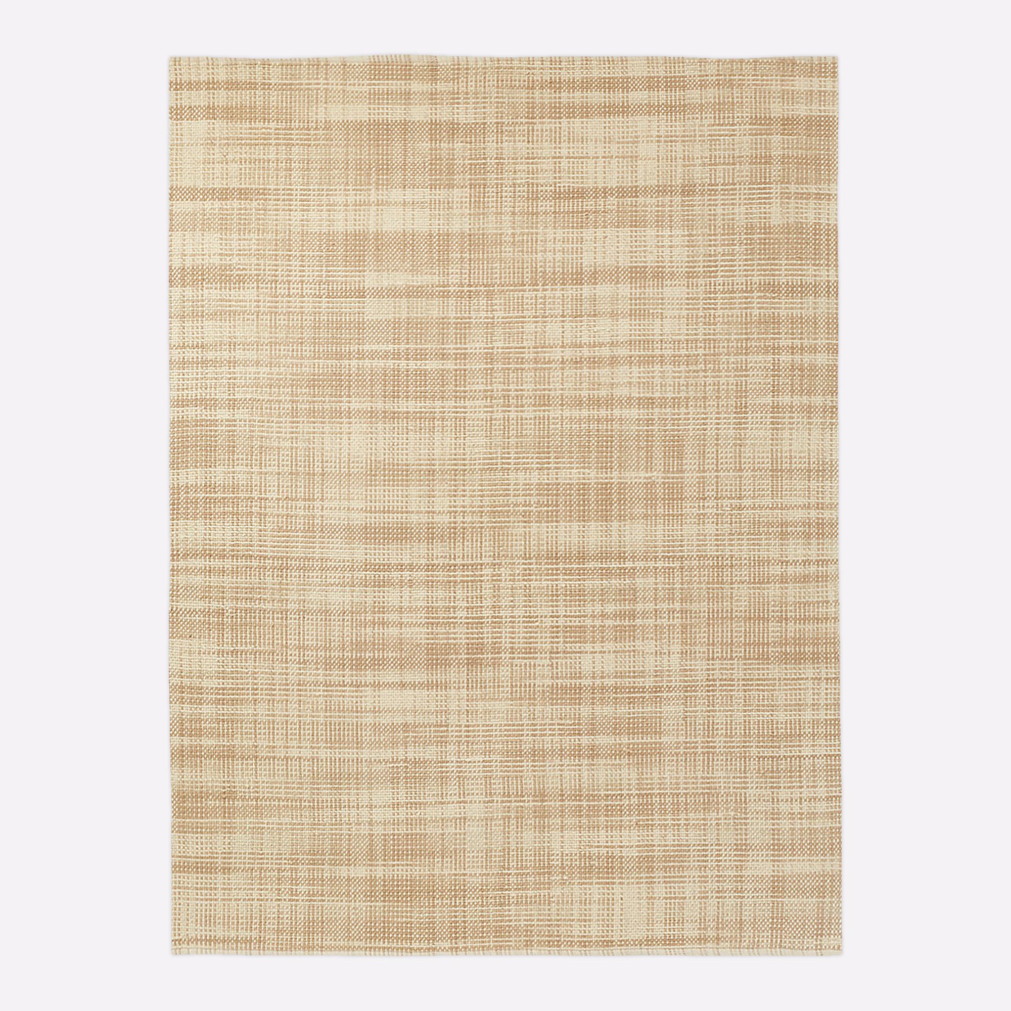 Mid-Century Heathered Basketweave Wool Rug | West Elm