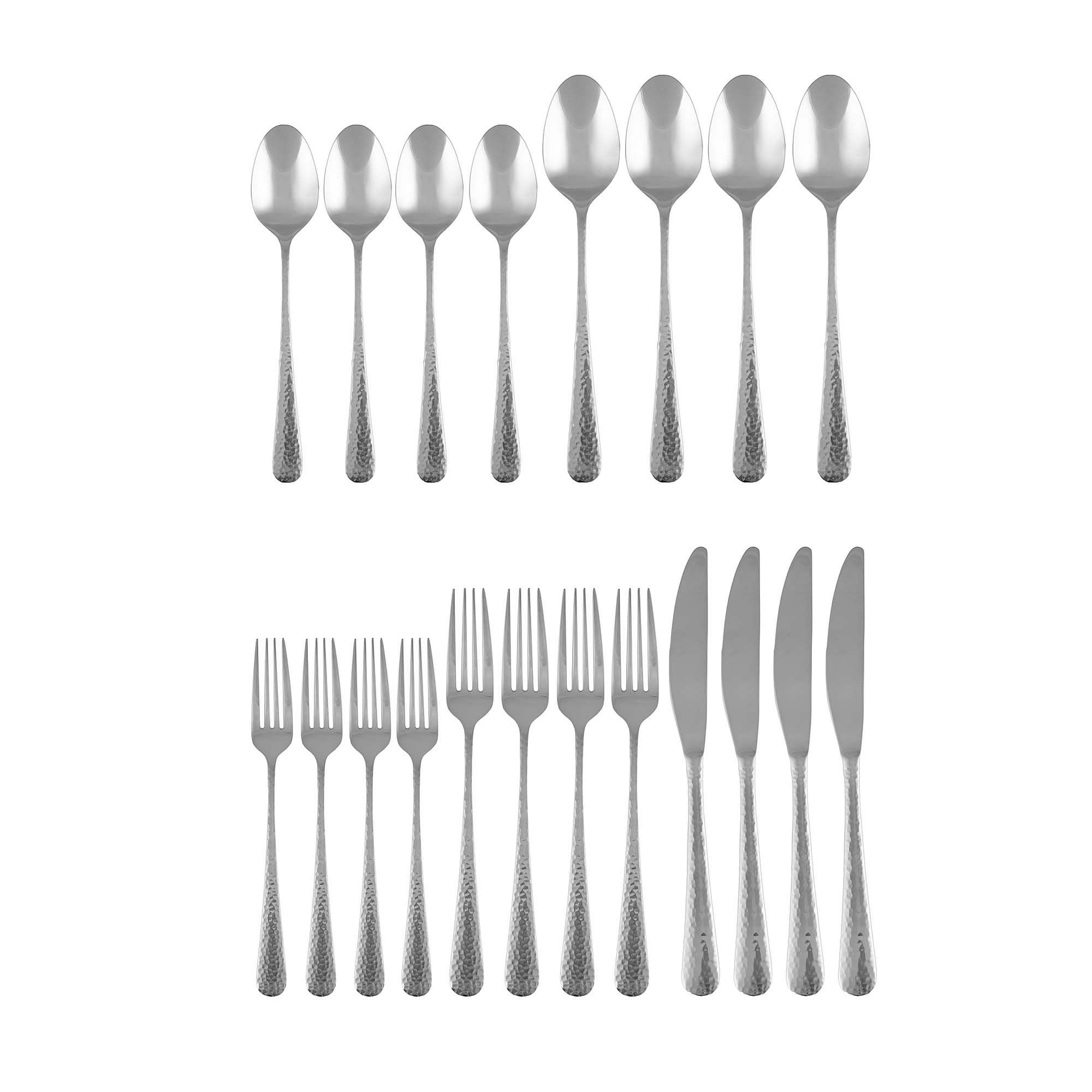 Keene Hammer-handle Mirrored Flatware  Sets | West Elm