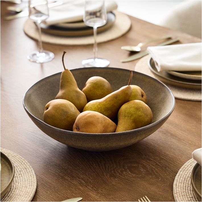 Kanto Stoneware Serving Bowl Cardamom 12.6D