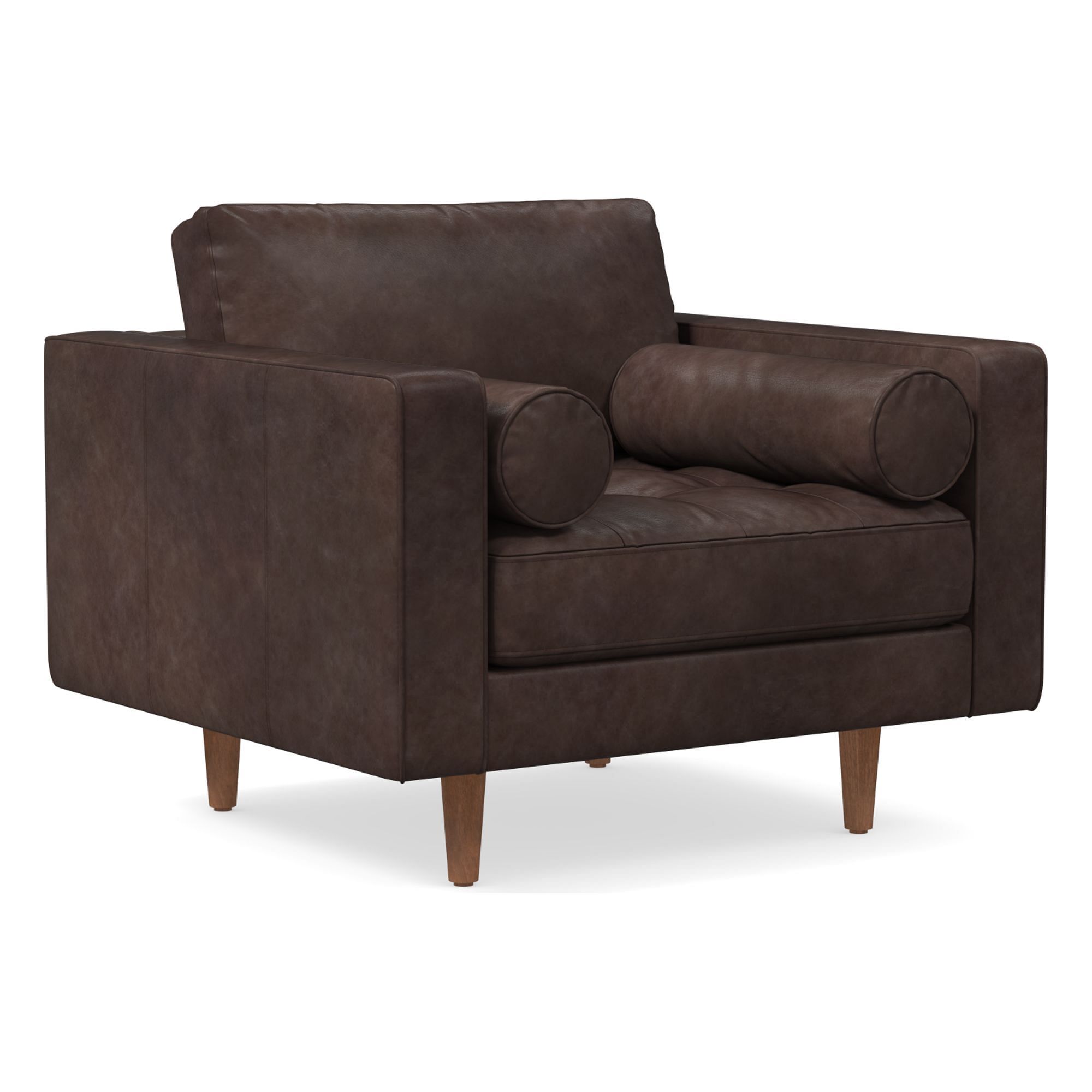 Dennes Leather Chair | West Elm