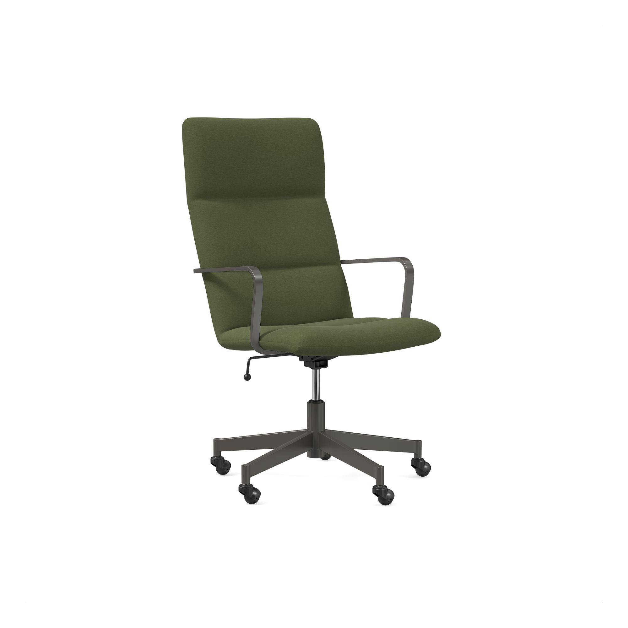 Cooper Mid-Century High-Back Swivel Office Chair | West Elm