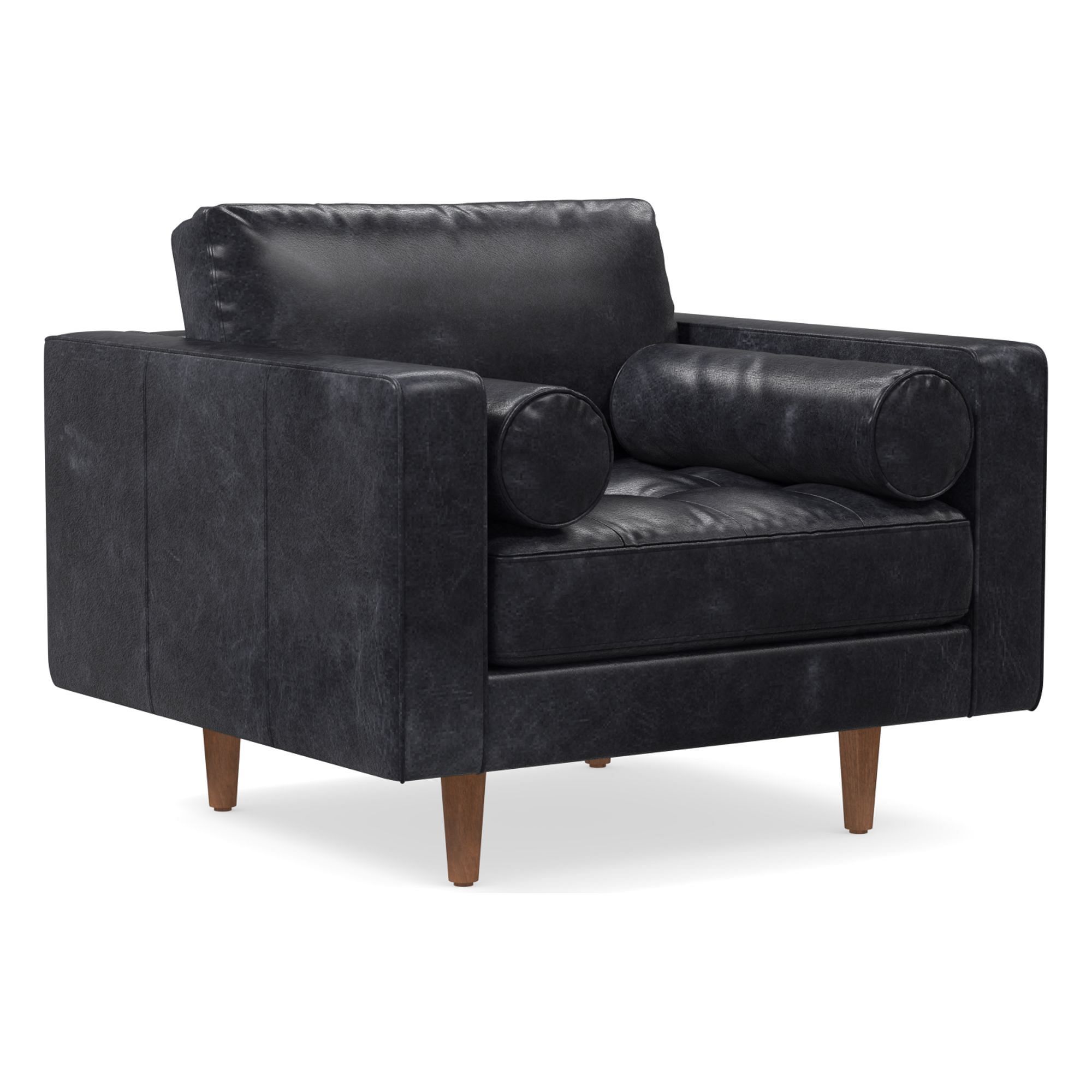 Dennes Leather Chair | West Elm