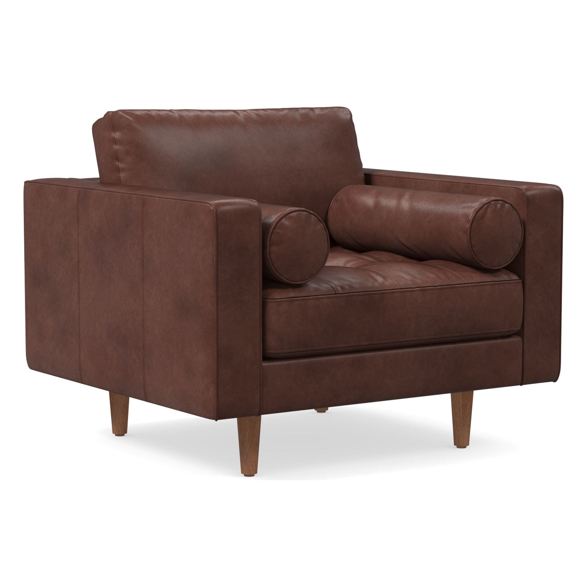 Dennes Leather Chair | West Elm