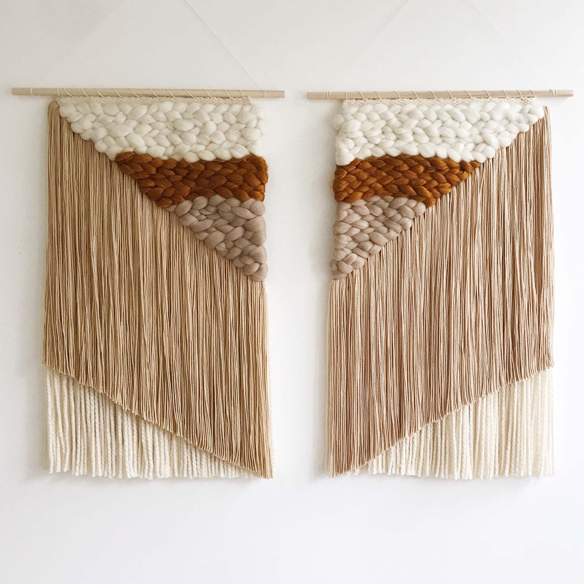 Sunwoven Mirrored Pair Wall Hangings | West Elm