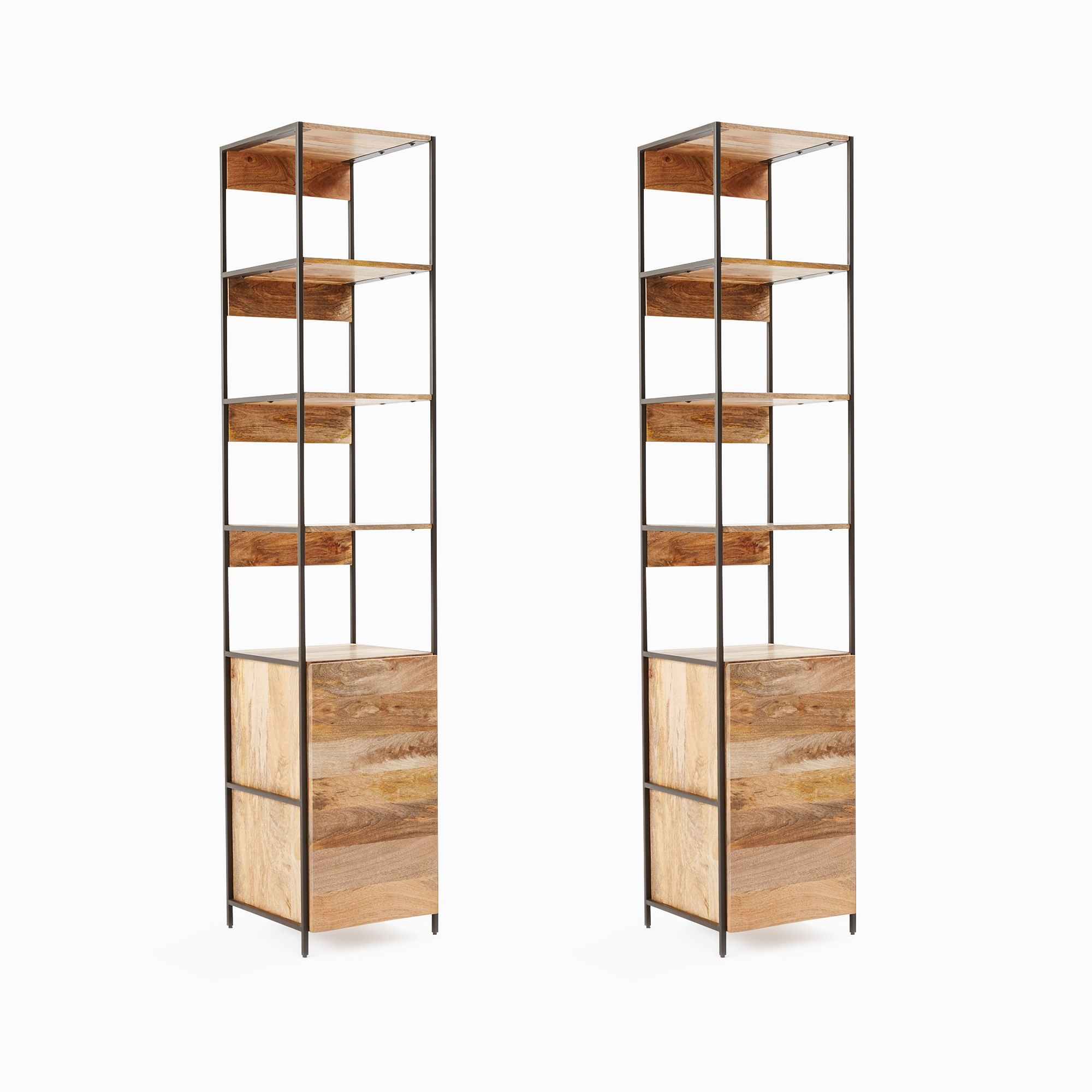 Industrial Modular Open & Closed Storage (17") | West Elm