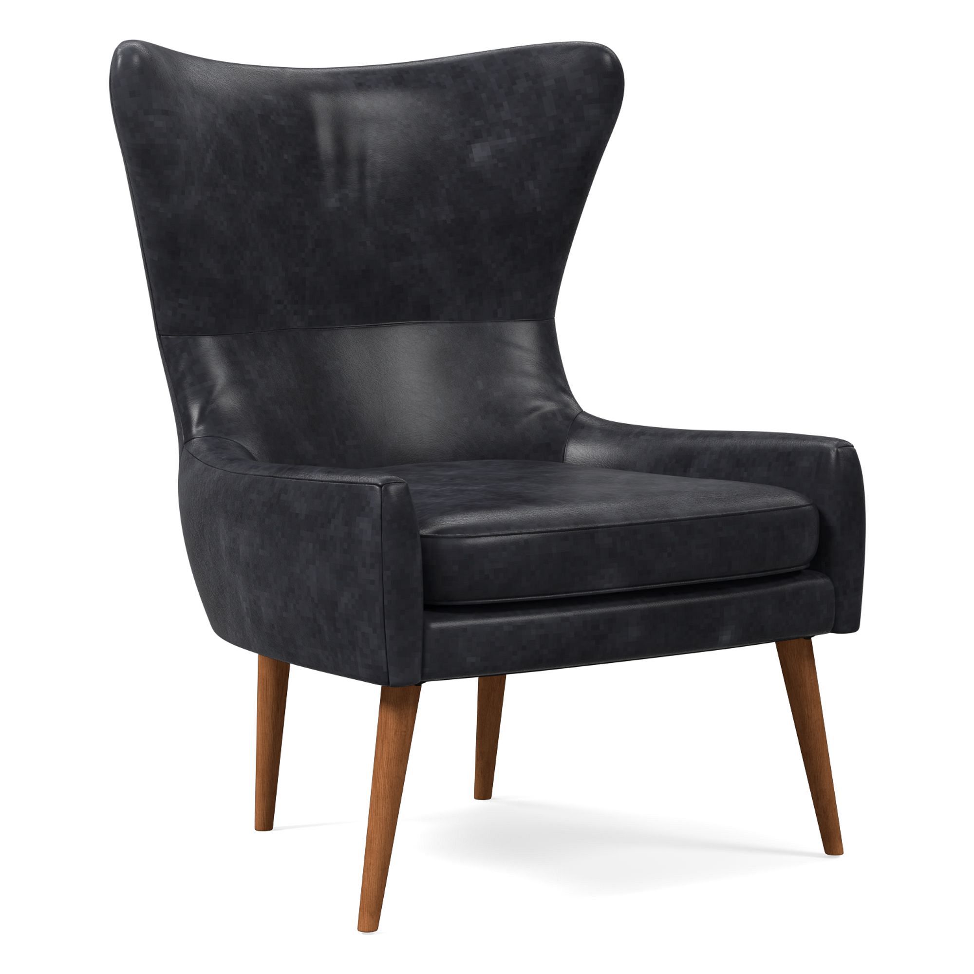 Erik Leather Wing Chair | West Elm