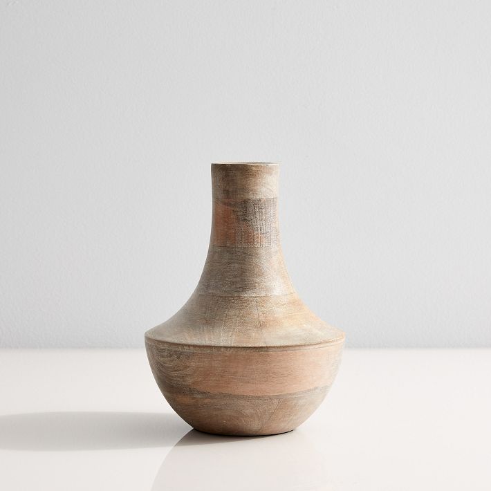 Coastal Natural Wood Bowls &amp; Vases
