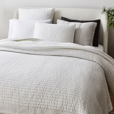 Silky TENCEL™ Pick Stitch Quilt & Shams | West Elm