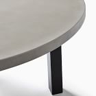 Portside Aluminum Outdoor Concrete Round Dining Table (60&quot;)