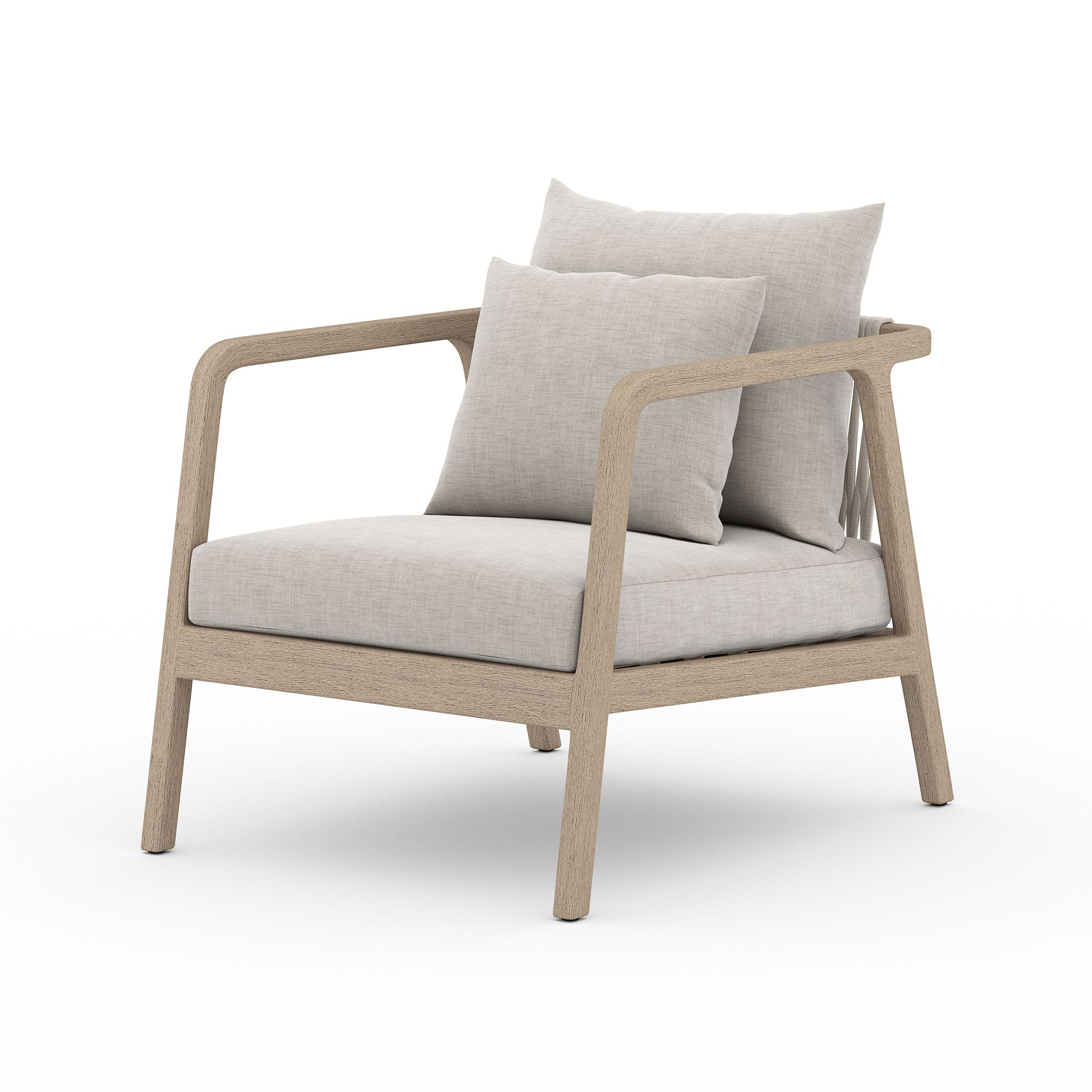 Rope & Wood Outdoor Chair | West Elm
