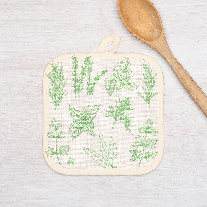 Counter Couture Herb Oven Mitt &amp; Pot Holder