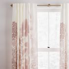 Cotton Canvas Garden Corner Curtains (Set of 2) - Pink Stone