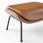 Fillmore Mid-Century Leather Ottoman