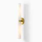 Fluted Double Long Indoor/Outdoor Sconce (29&quot;)