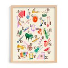 Musical Alphabet Framed Wall Art by Minted for West Elm