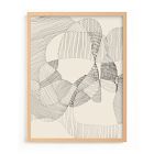 Random Land Framed Wall Art by Minted for West Elm