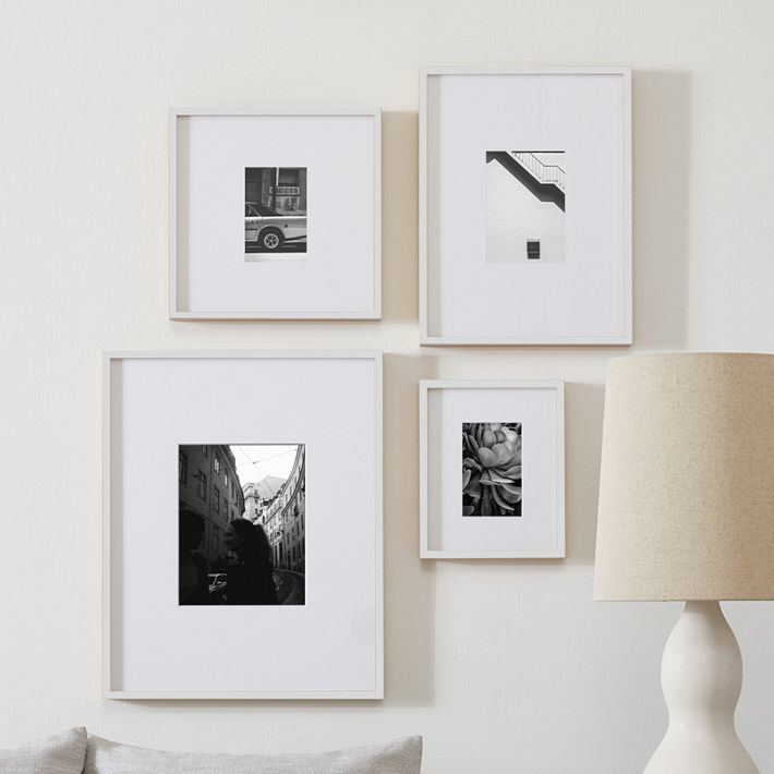 Multi-Mat Wood Gallery Frames - White