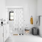 Clipped Squares Shower Curtain