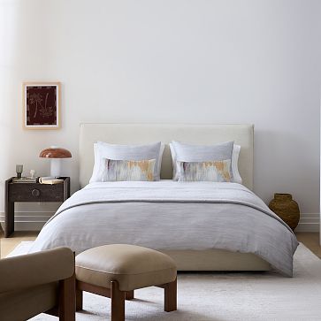 Freya Flange Low Profile Bed | West Elm