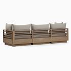 Santa Fe Slatted Outdoor 3-Piece Modular Sofa (108&quot;)