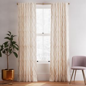 West Elm Scribble Curtain store Panels