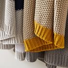 Modern Striped Cotton Knit Throw