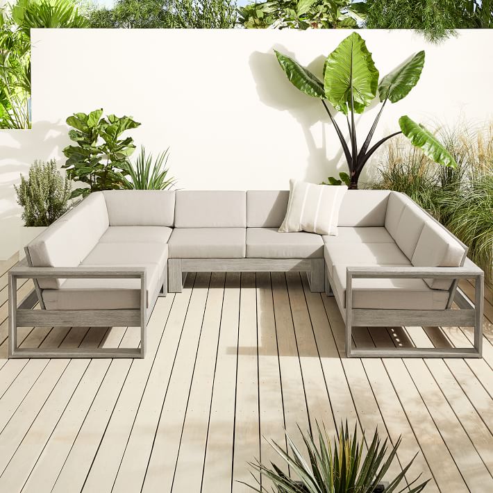 Outdoor u shaped sofa sale