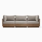 Santa Fe Slatted Outdoor 3-Piece Modular Sofa (108&quot;)