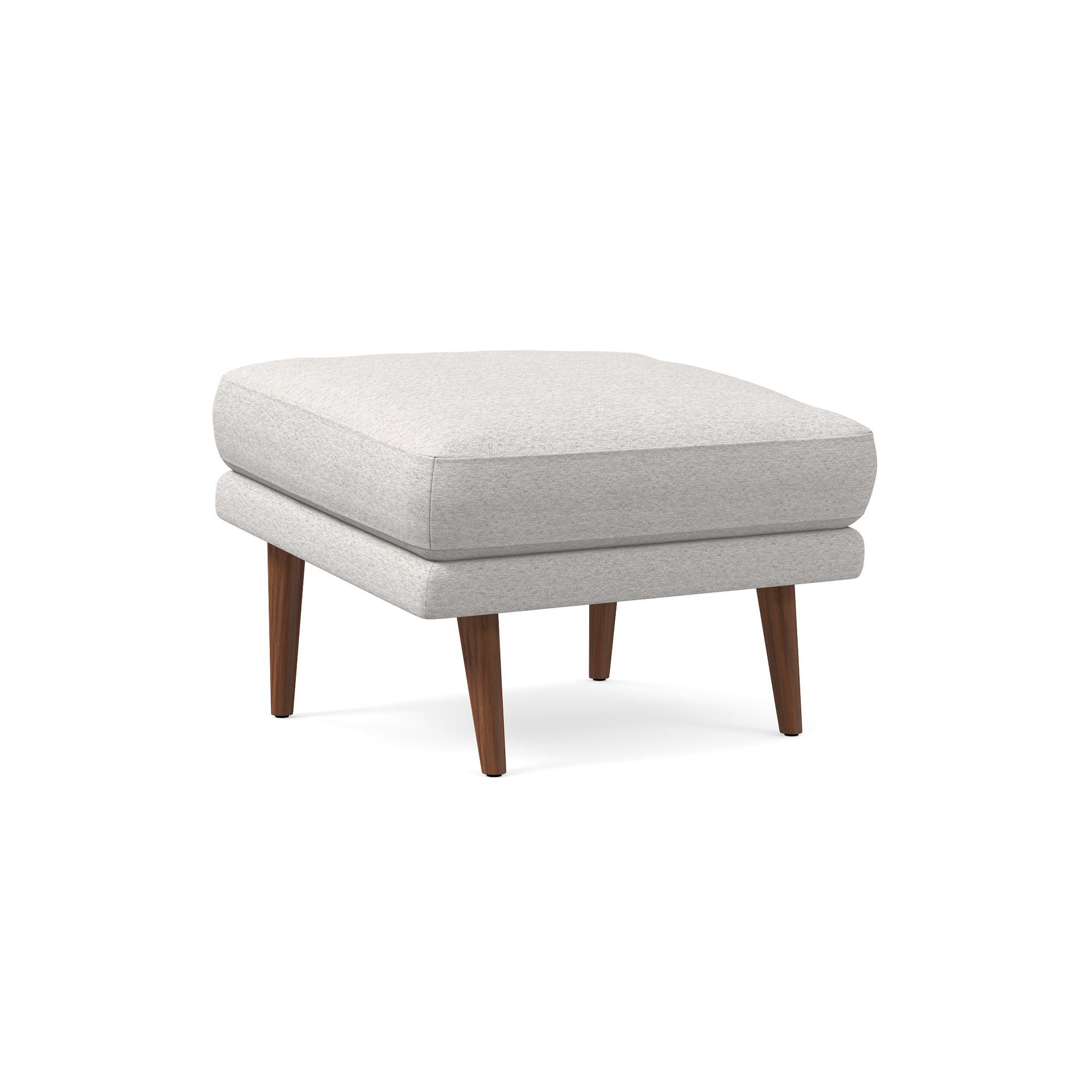 Lucia Ottoman - Wood Legs | West Elm