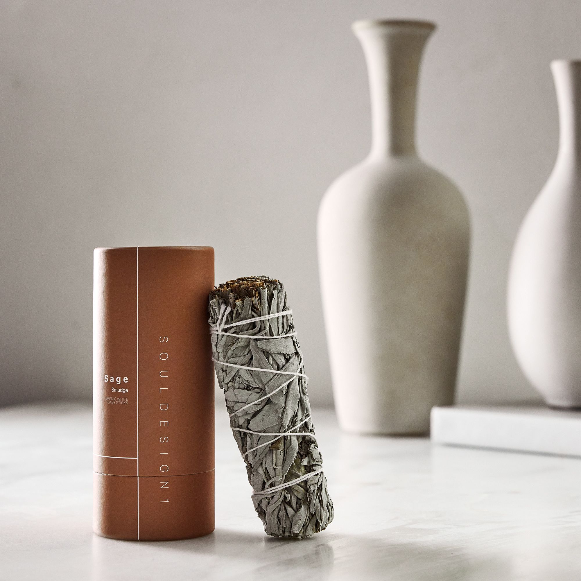 SoulDesign1 Organic White Sage Smudge Stick | West Elm