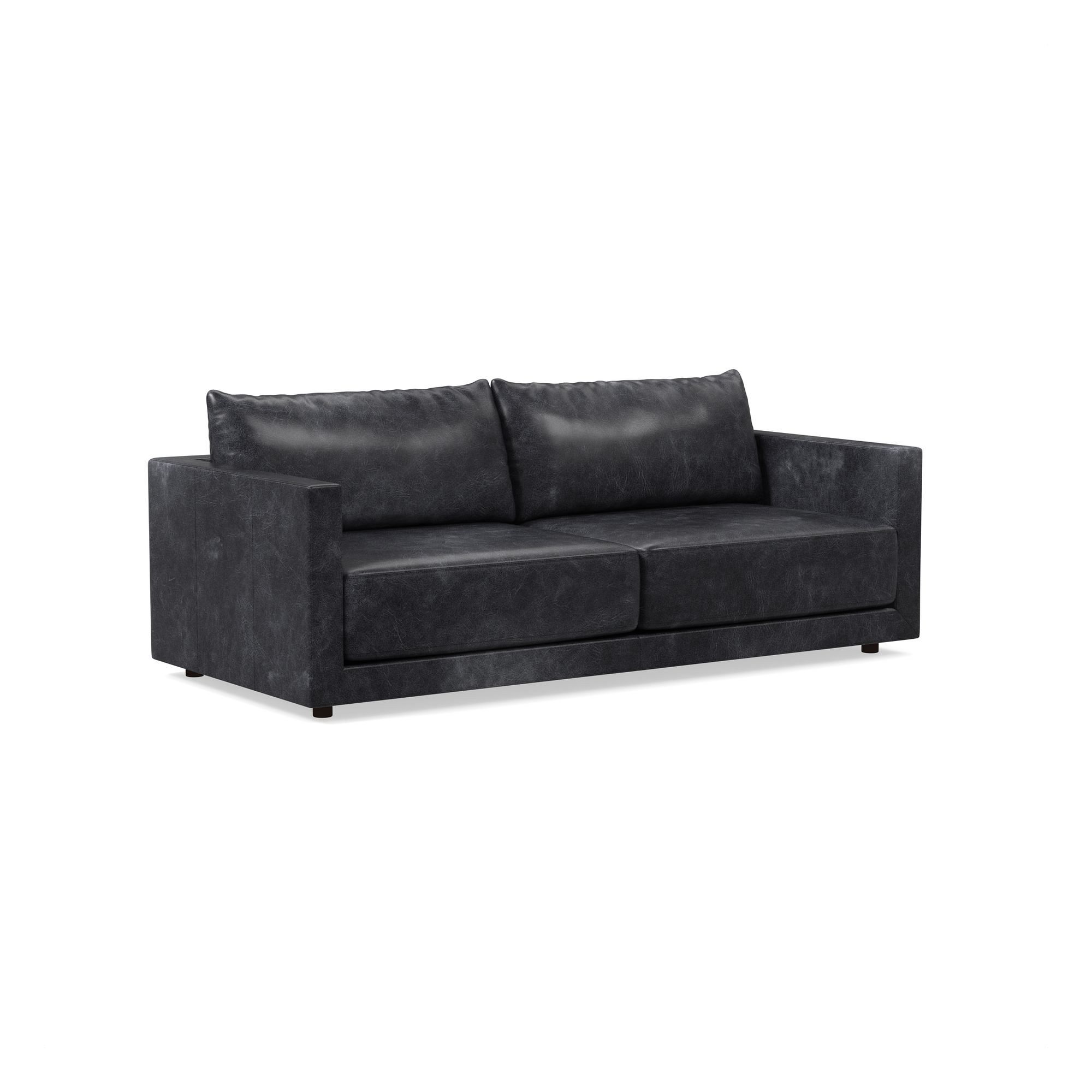 Melbourne Leather Sofa (76"–96") | West Elm