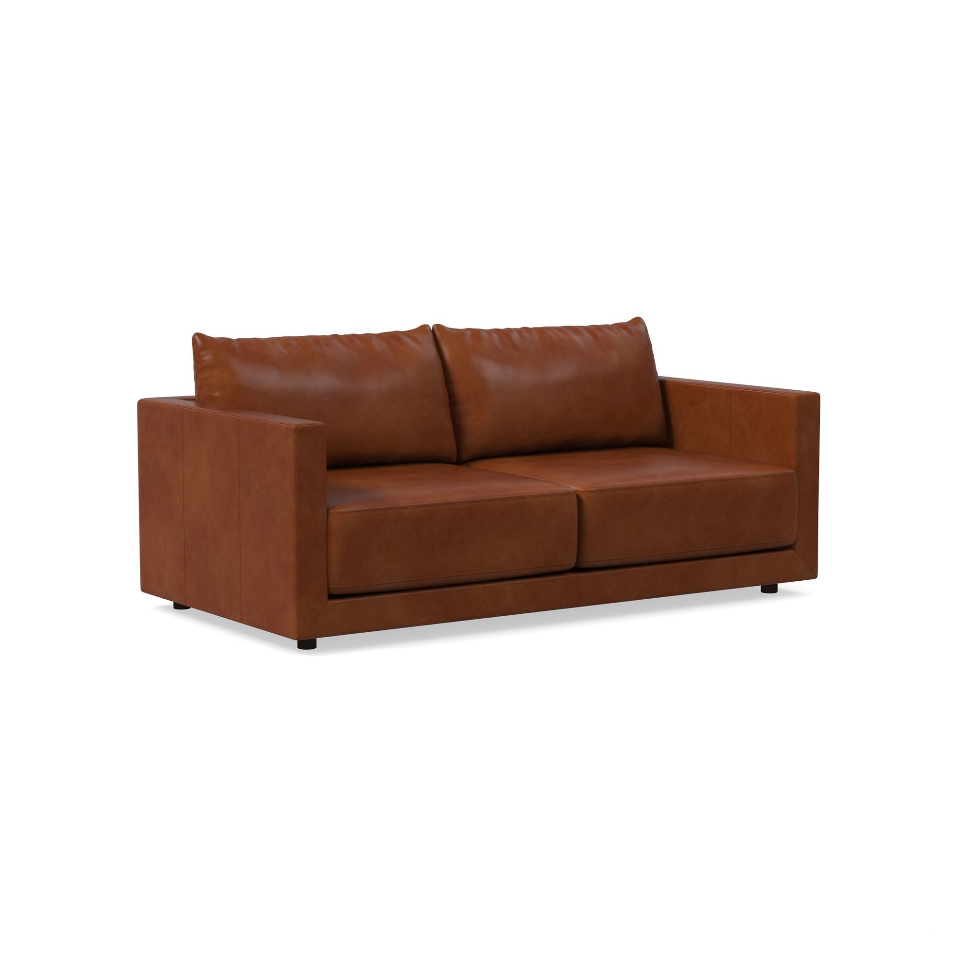 Melbourne Leather Sofa (76"–96") | West Elm