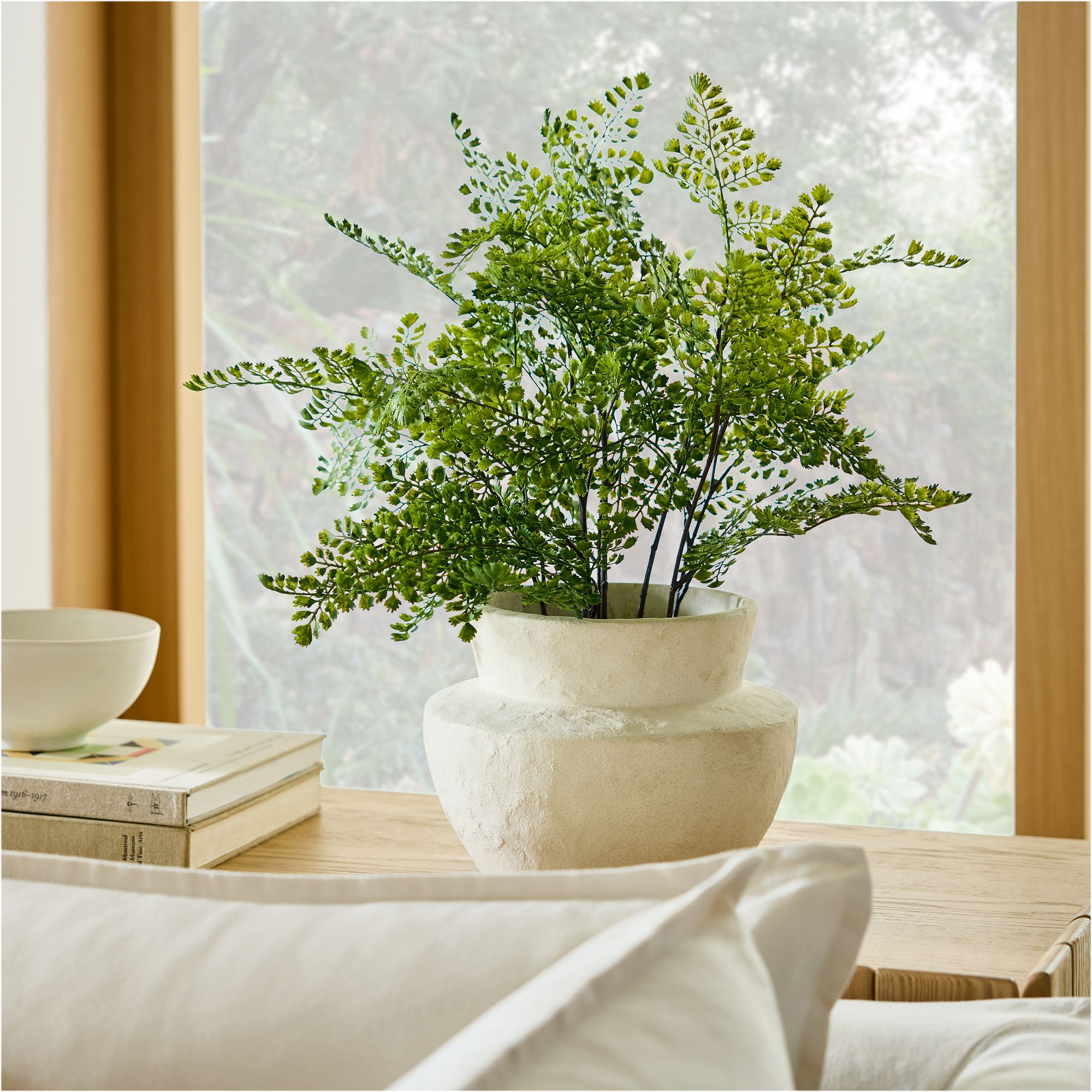 Faux Potted Maidenhair Fern Plant | West Elm