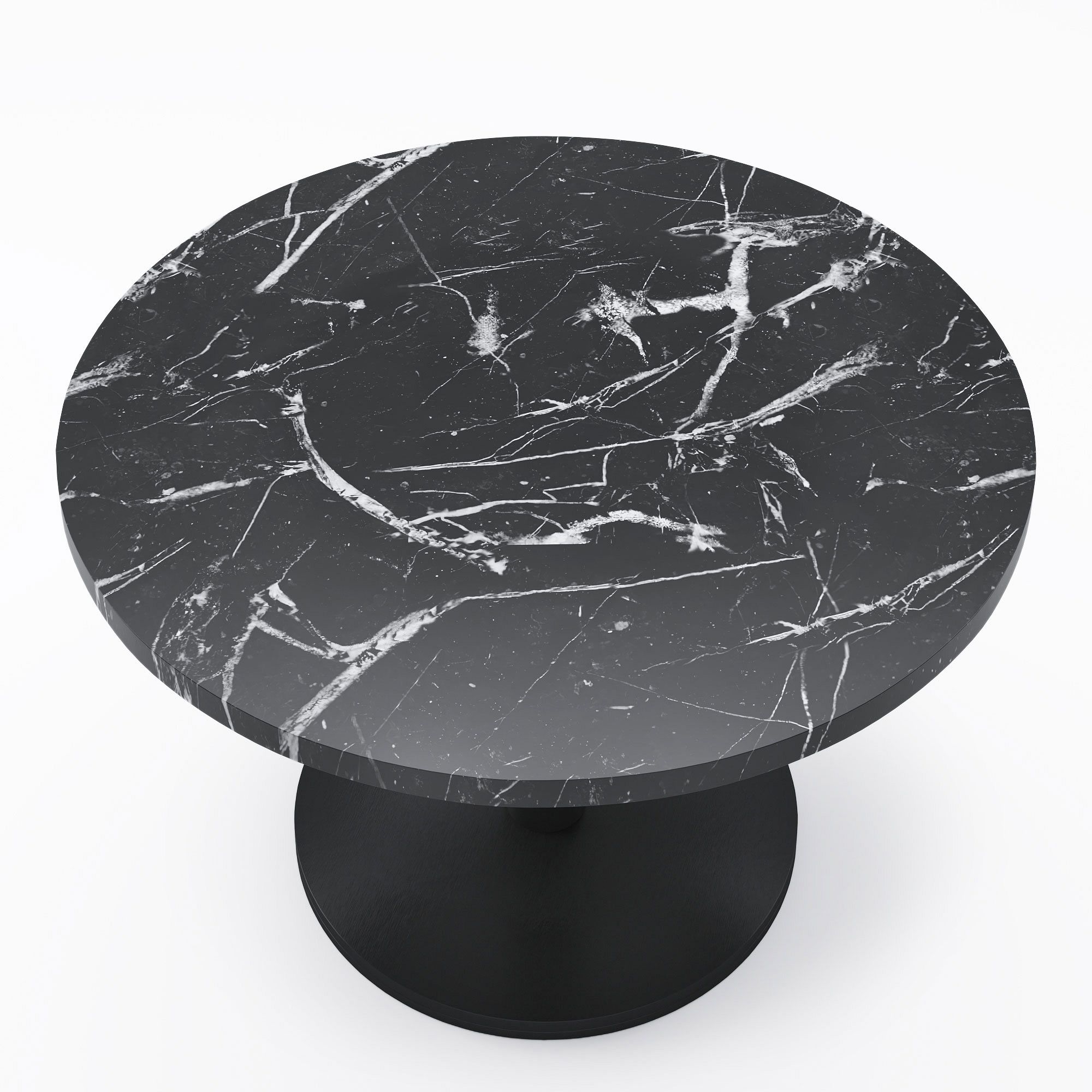 Orbit Extra Large Round Dining Table- Faux Marble | West Elm