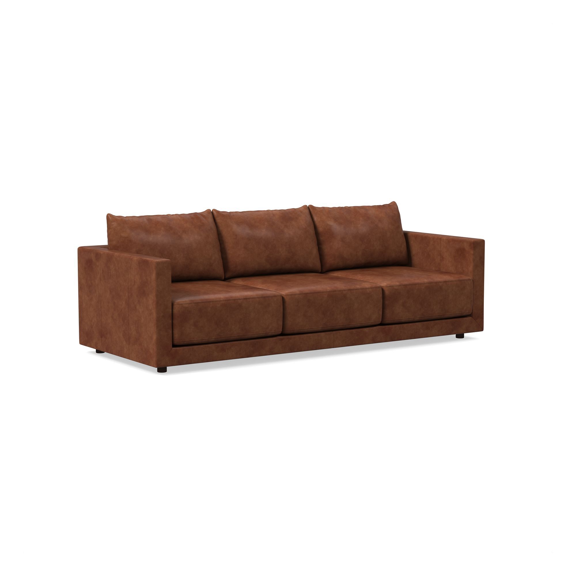 Melbourne Leather Sofa (76"–96") | West Elm