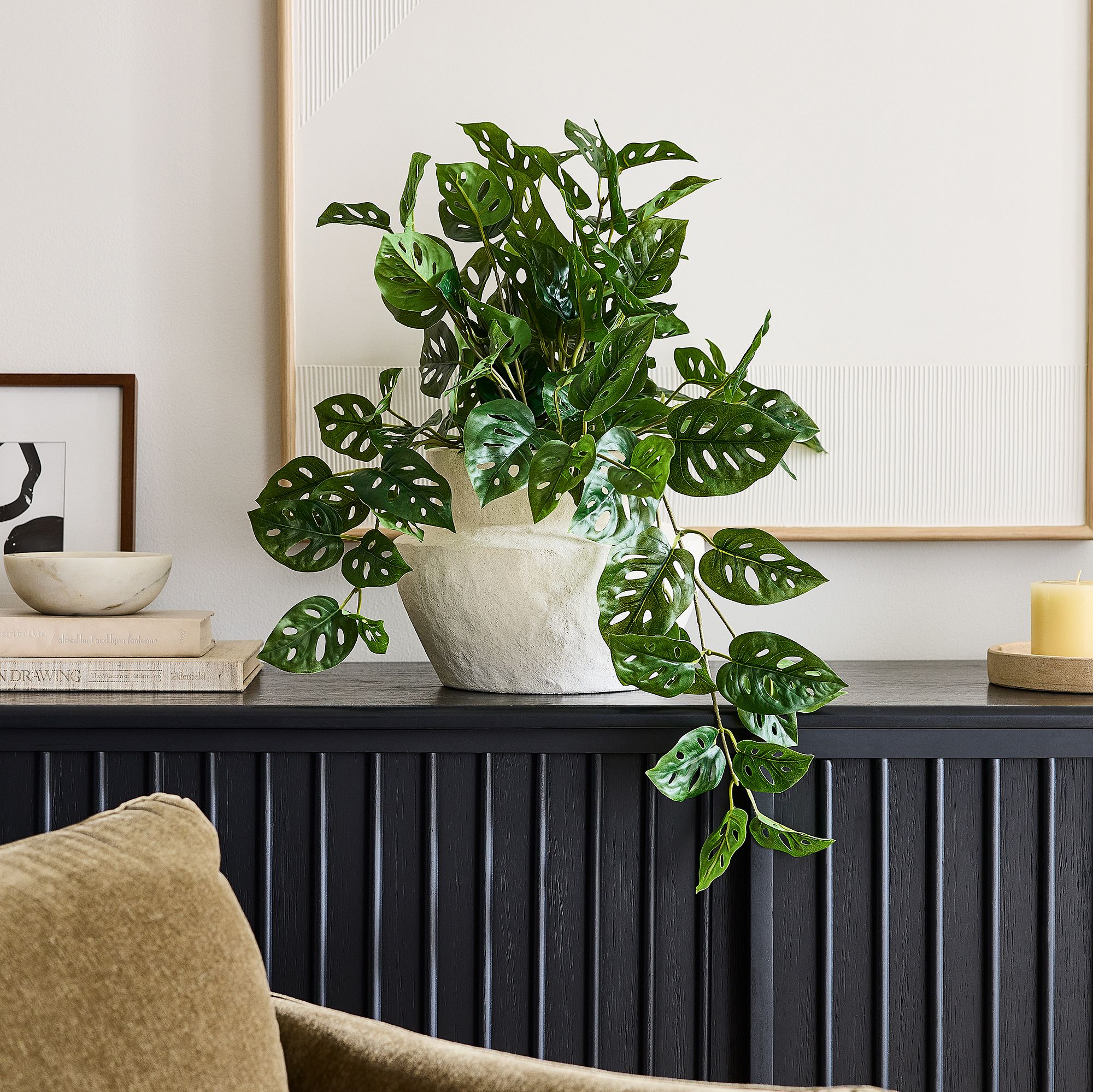 Faux Potted Trailing Monstera Plant | West Elm