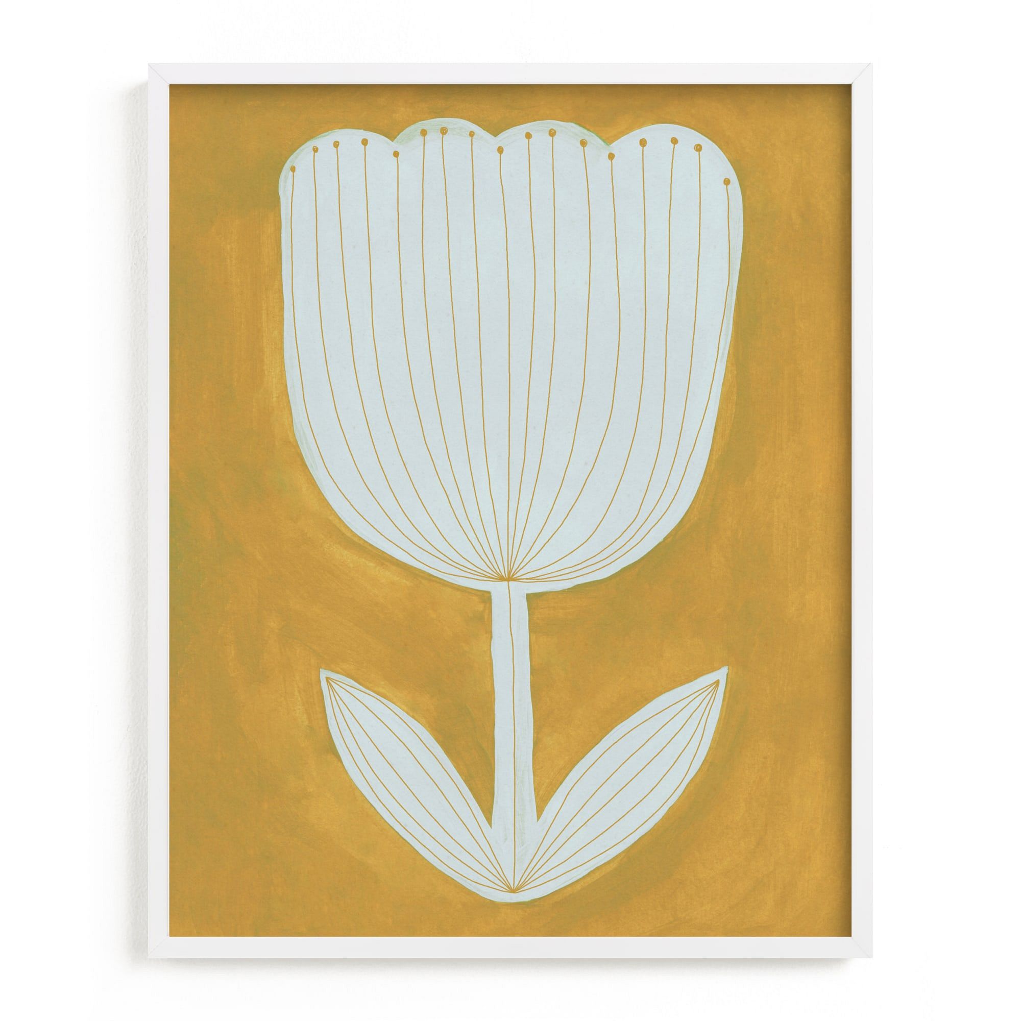 Enchanted Tulip Framed Wall Art by Minted for West Elm |