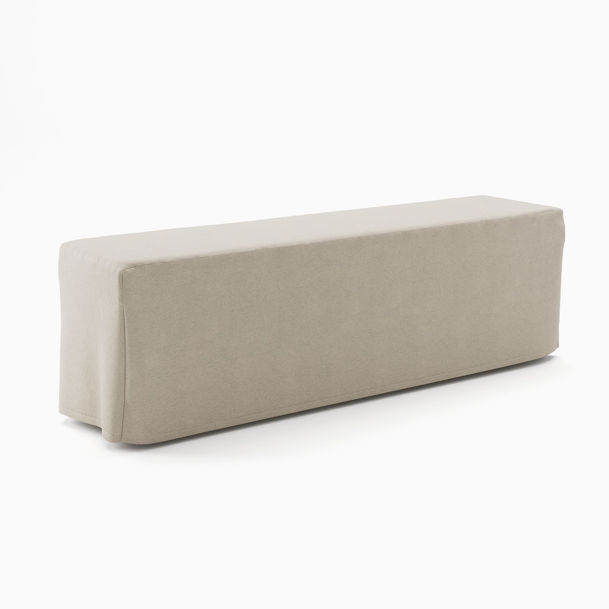 Portside Outdoor Dining Bench Protective Cover | West Elm