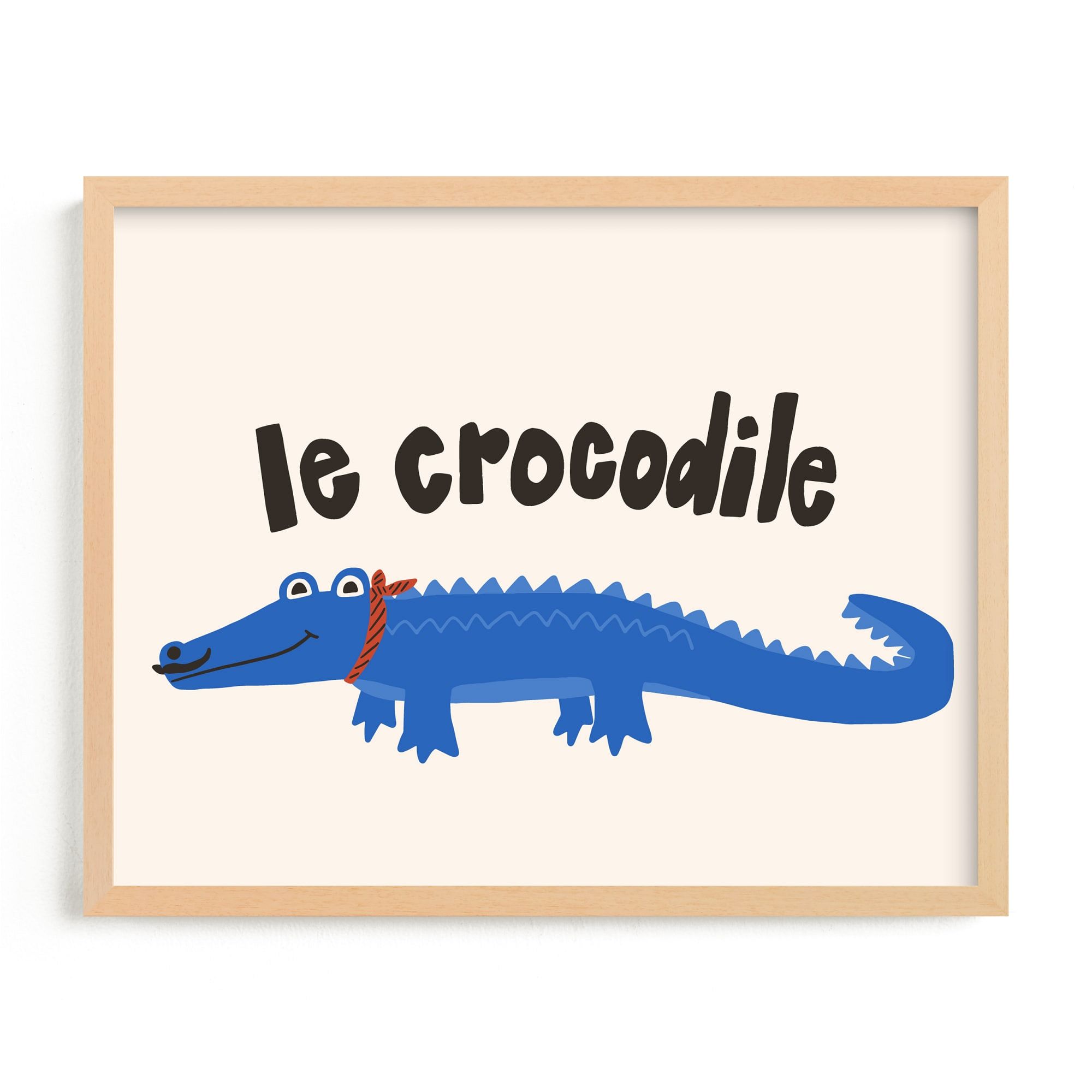 French Crocodile Framed Wall Art by Minted for West Elm |