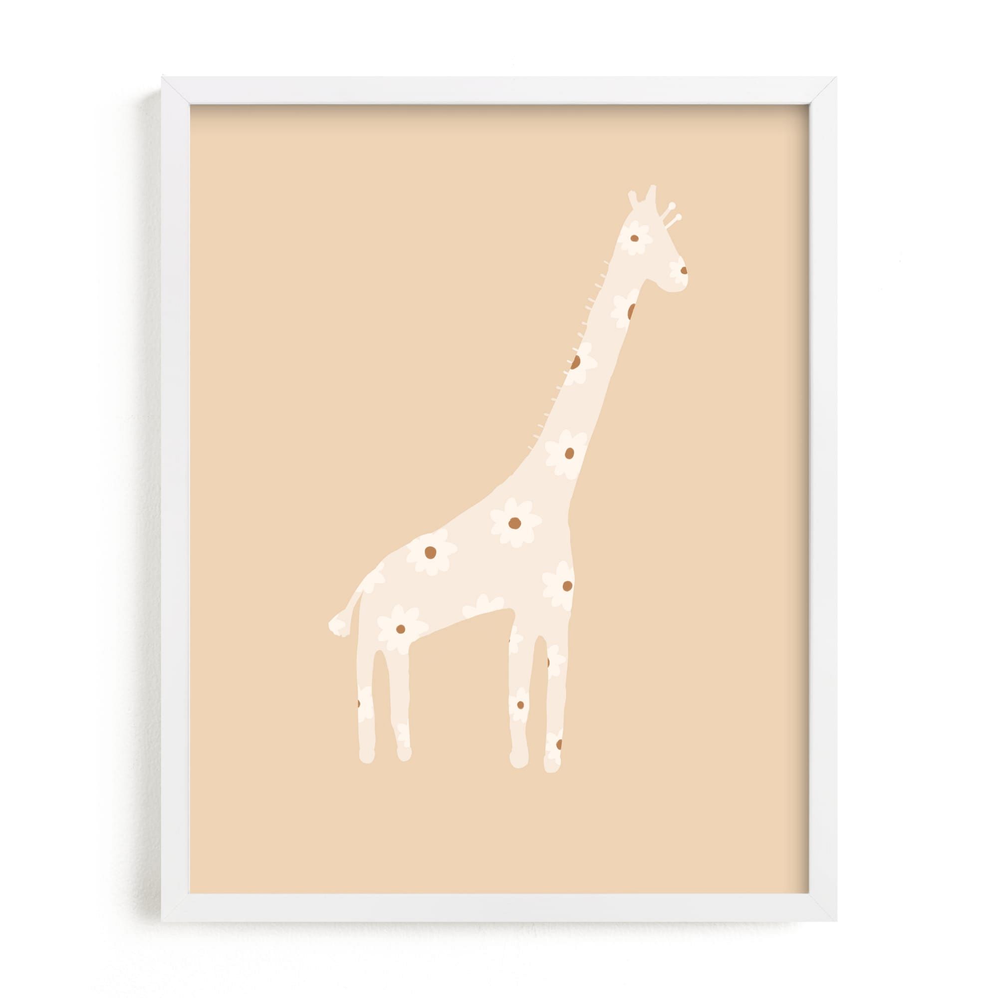 Sweet Giraffe Framed Wall Art by Minted for West Elm |