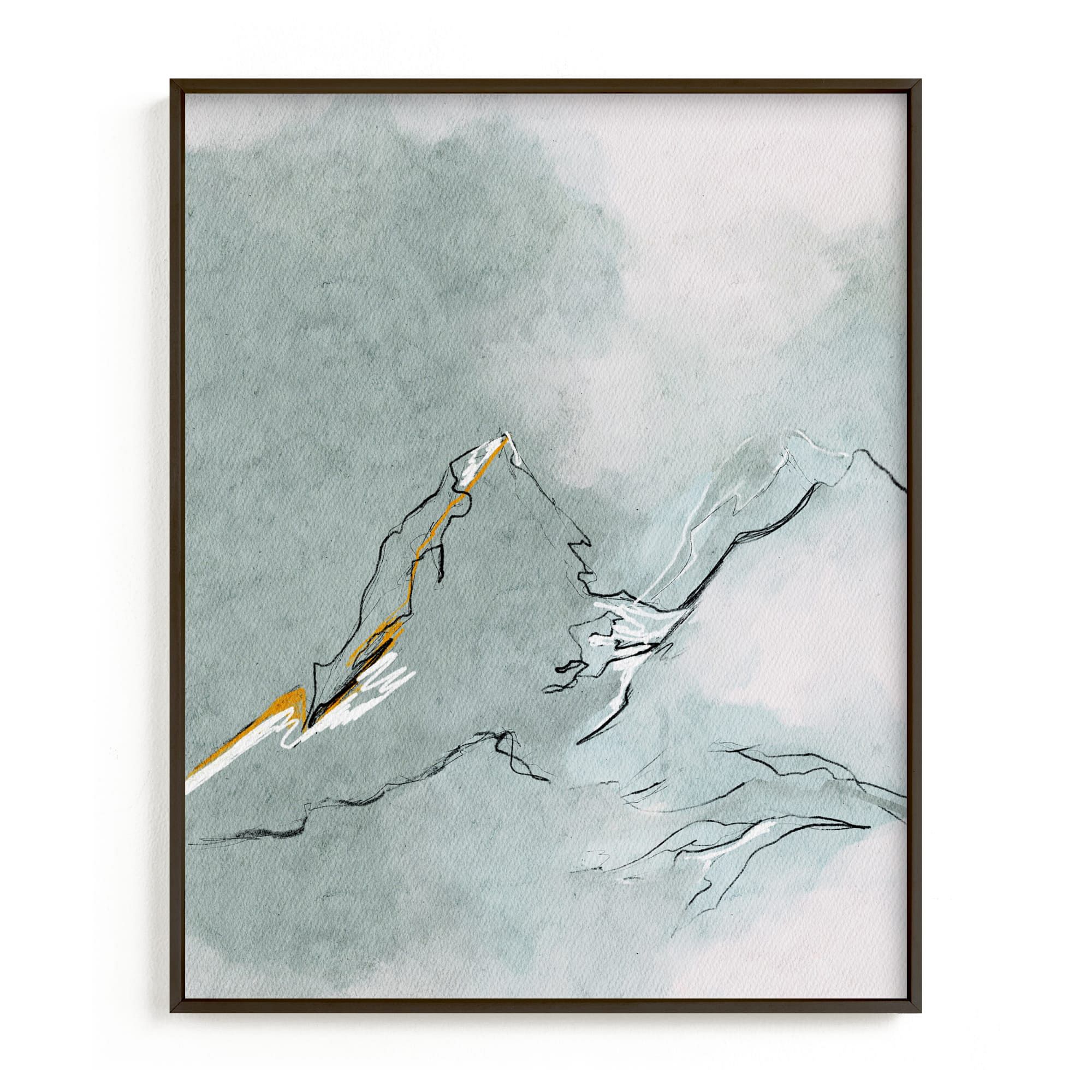 Limited Edition "Cloud Mountains" Framed Art by Minted for West Elm |