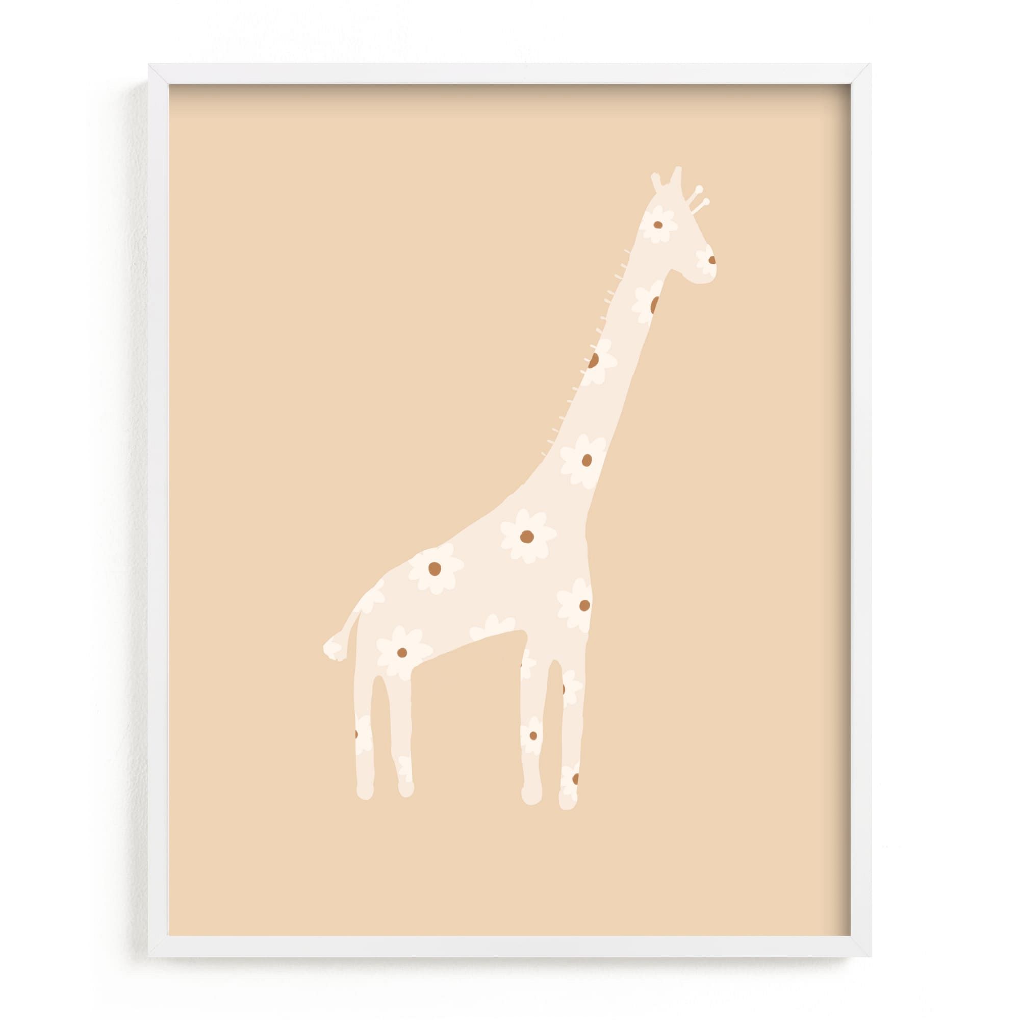 Sweet Giraffe Framed Wall Art by Minted for West Elm |