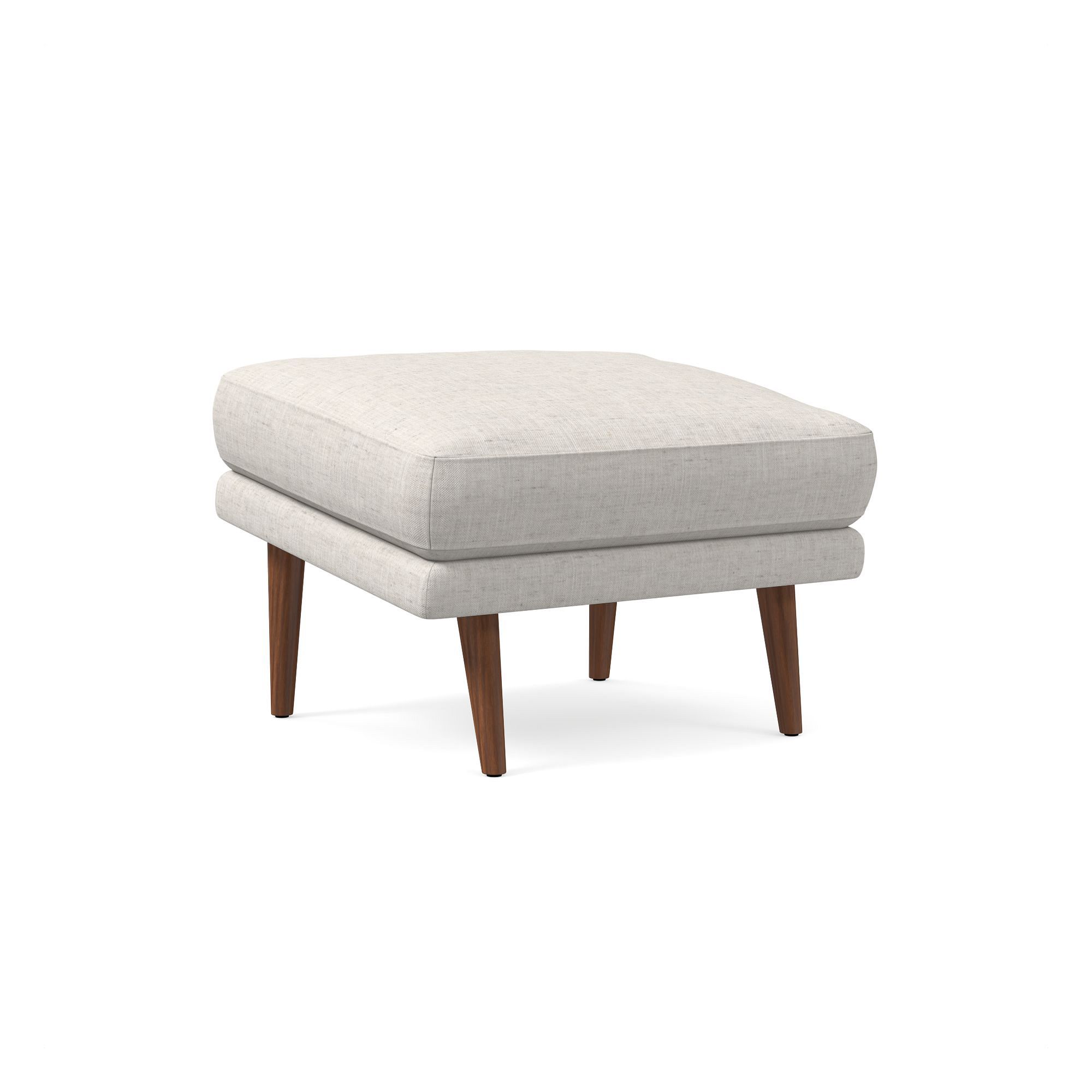 Lucia Ottoman - Wood Legs | West Elm