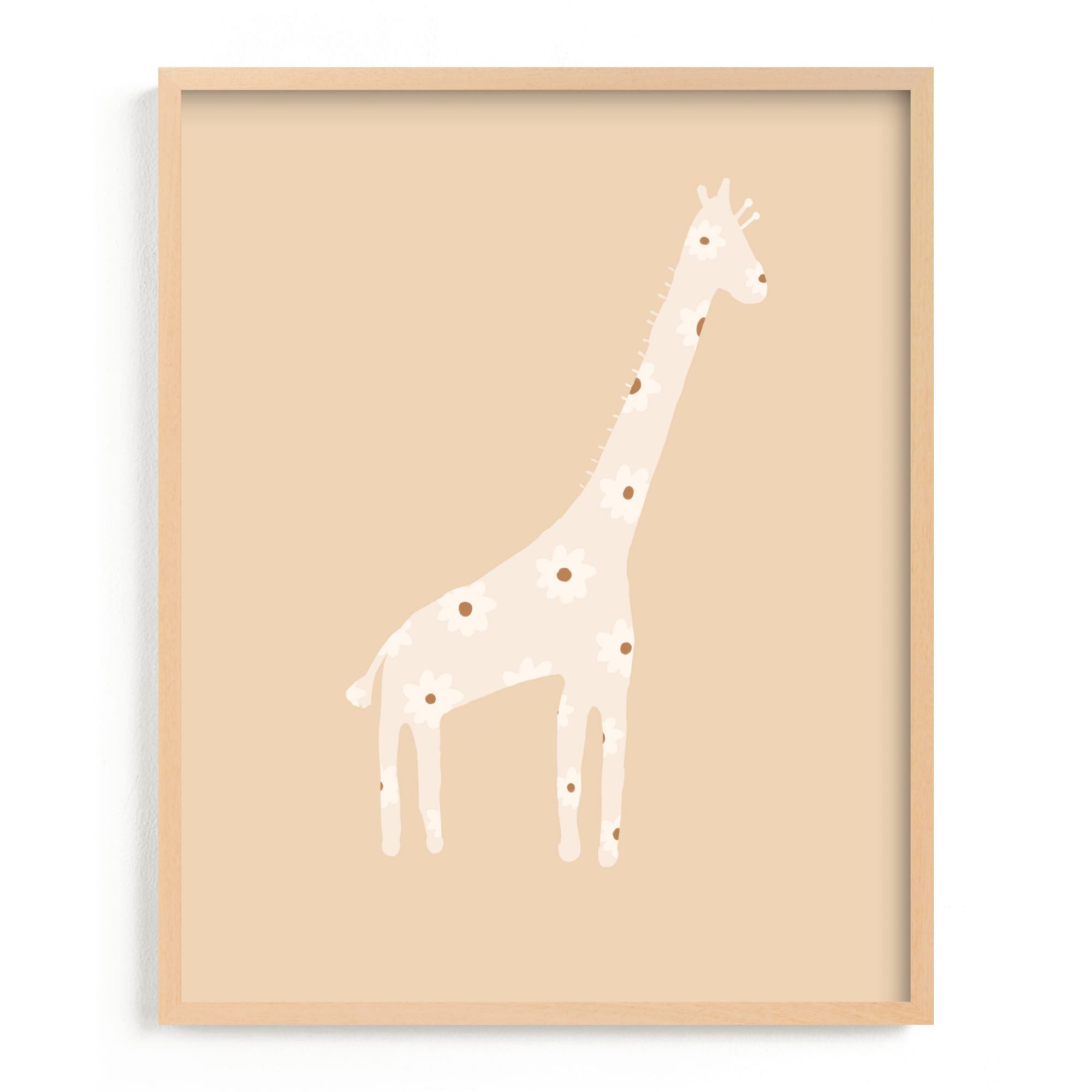 Sweet Giraffe Framed Wall Art by Minted for West Elm |