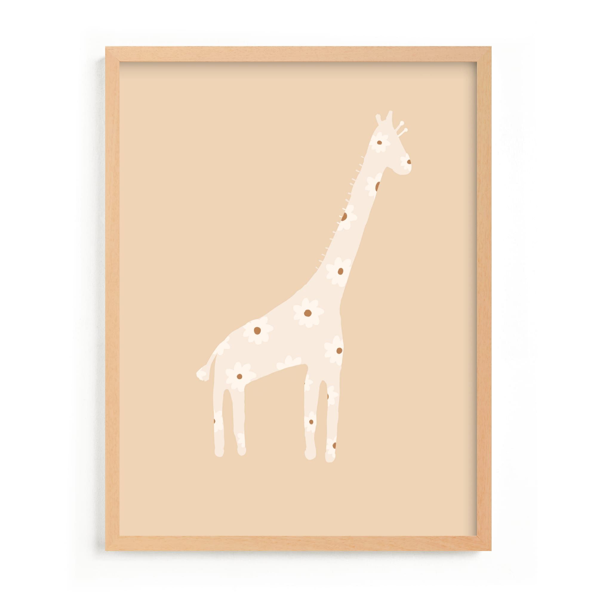 Sweet Giraffe Framed Wall Art by Minted for West Elm |