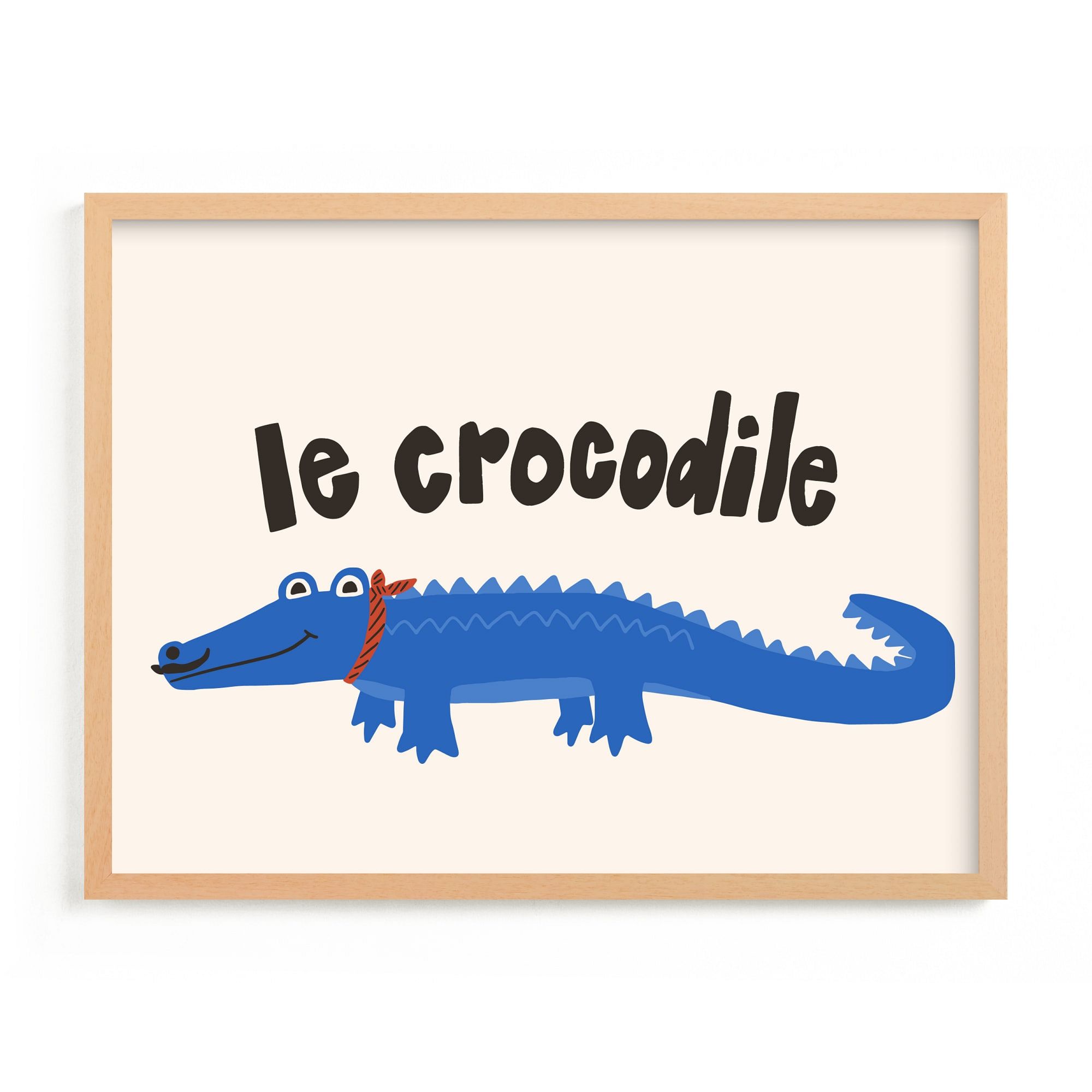 French Crocodile Framed Wall Art by Minted for West Elm |