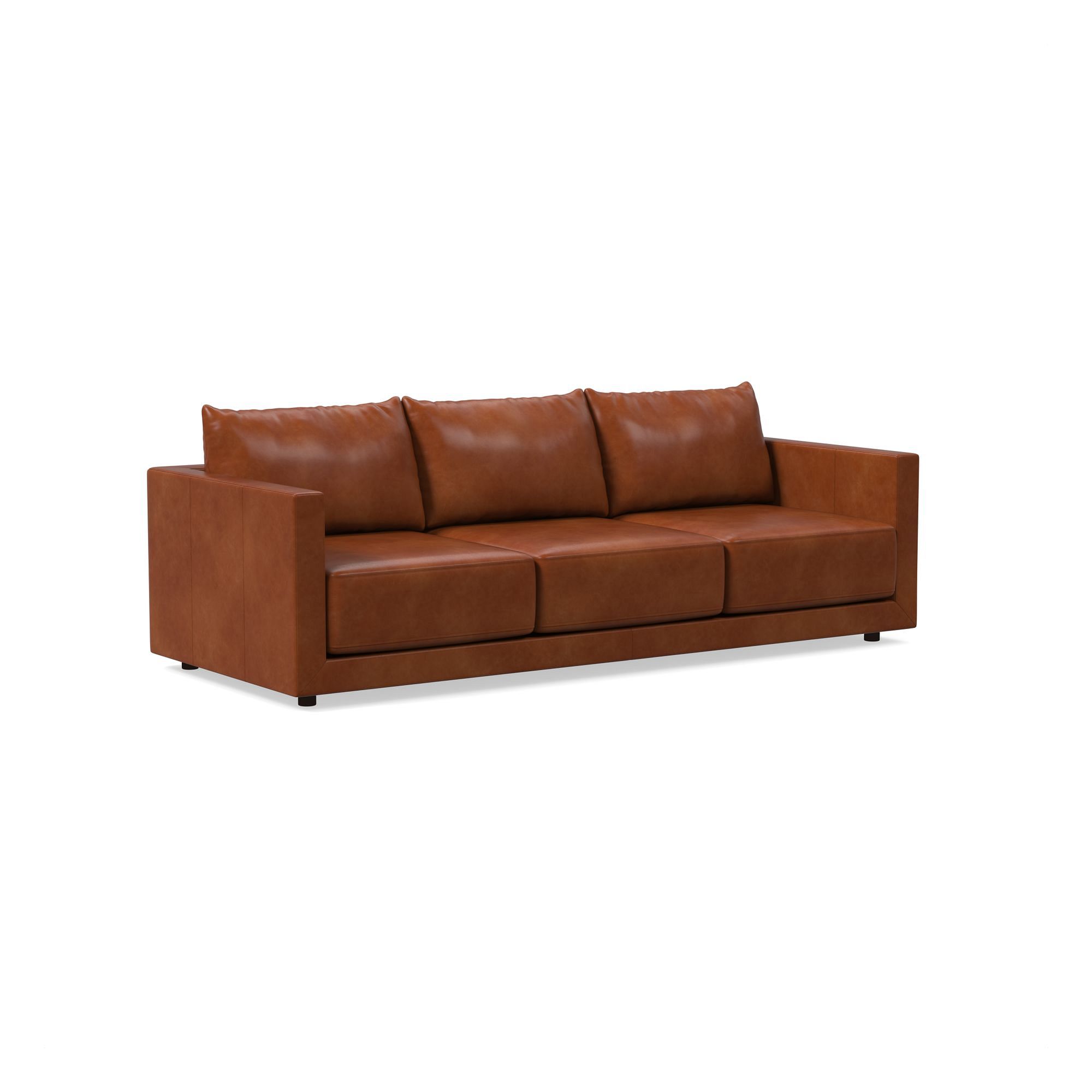 Melbourne Leather Sofa (76"–96") | West Elm