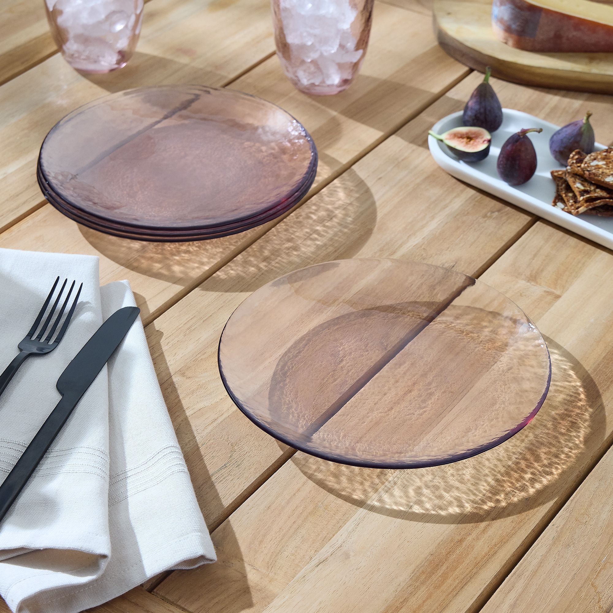 Los Cabos Glass Salad Plates (Set of 4) | West Elm