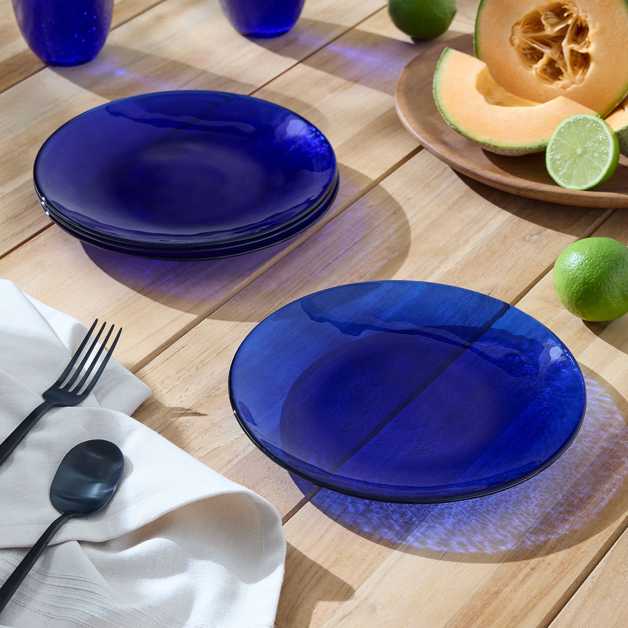 Los Cabos Glass Salad Plates (Set of 4) | West Elm